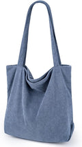 Blue corduroy handbag